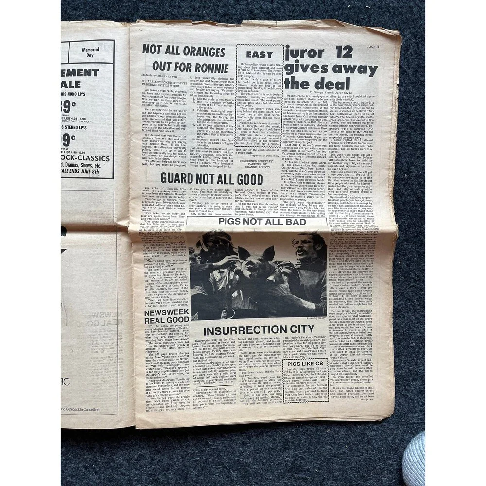 1970s Berkeley Bark CounterCulture, Black Panther Party, Underground Newspaper,